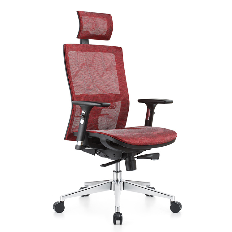 Adjustable Height Upholstered Swivel Rotary Executive Chair for Home Office