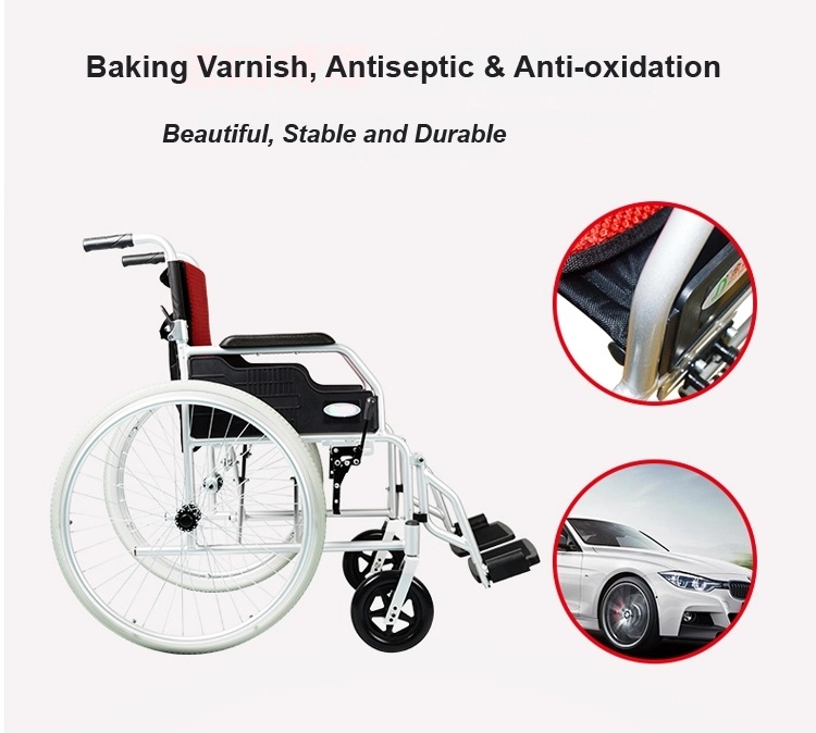 Factory Direct Aluminium Manual Wheelchair Rehabilitation Therapy Wheel Chair