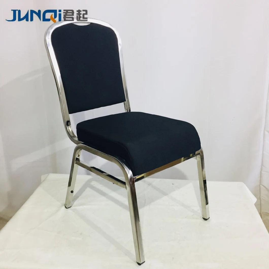 Stackable Stainless Steel Chair Restaurant Dining Chair Hotel Luxury Banquet Chair