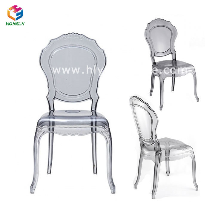 Hotel Banquet Dining Wedding Transparent Acrylic Clear Resin Belle Chair
