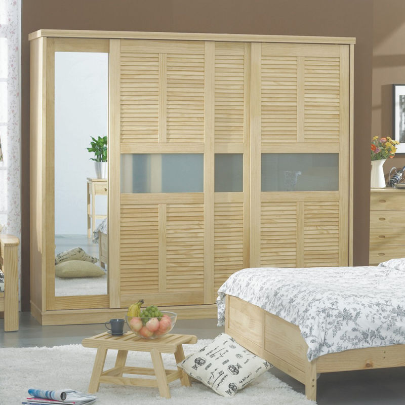 Good Price Modern Bedroom with Mirror Wood Bedroom Wardrobe Designs