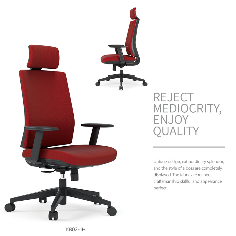 Modern Design Leather Molded Sponge Aluminium Base Ergonomic Office Chair