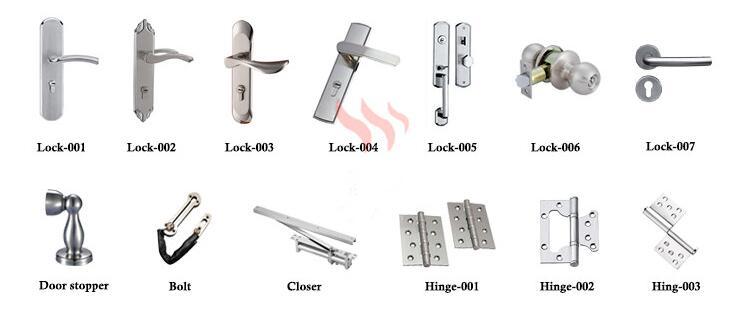 BS Fire Rated Steel Door Fireproof Steel Door Security Escape Metal Door Entry Door (WS-JY-006)