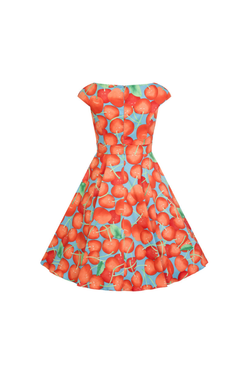 Summer Flowers Fashion Retro 100% Print Children's Little Girl Dress