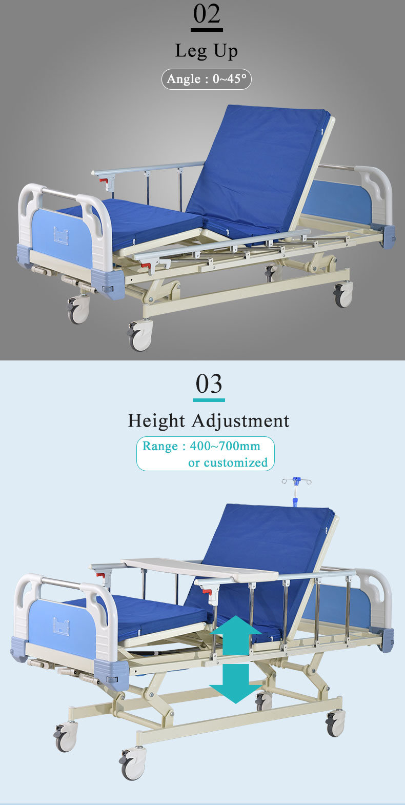 New Clinical Beds Not Second Hand Hospital Beds for Patients Manual Hospital Bed