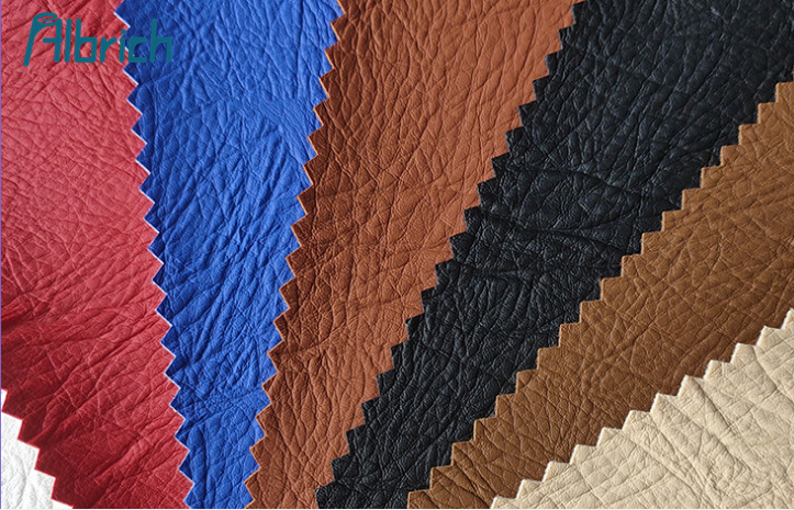 PVC Faux Soft Handfeeling Colorful Leather for Bags Sofa Furniture