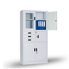 Storage Open Face Filing Cabinet 2 Door Wardrobe Locker Cabinet