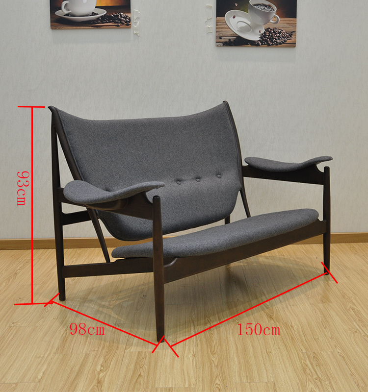 Simple Design Modern High-Back Relax Grey Sofa Armchair