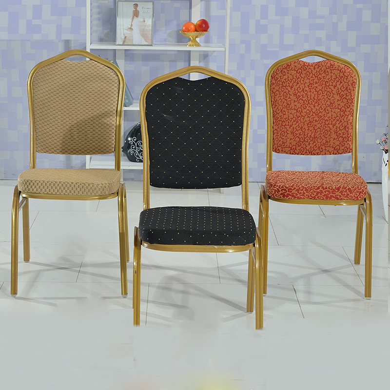 High Quality Metal Stackable Hotel Wedding Dining Silla Banquet Chair