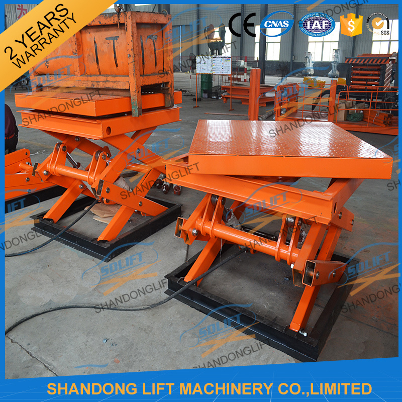 Fixed Stationary Hydraulic Scissor Lift Tables Used for Cargo Lifting 3000kgs 3.8m with Ce