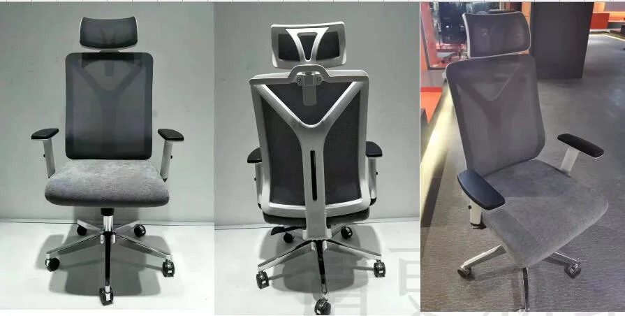 White Plastic Adjustable Office Chair Executive Boss Staff Mess Chair Mesh Office Chairs