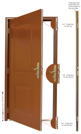 Double Leaf Solid Wooden Door/Exterior Door/Wood Door