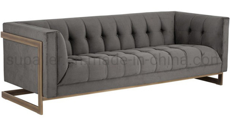 Living Room Furniture Luxury Lounge Velvet Sofa