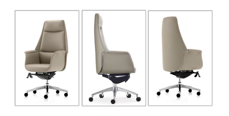 Office Chair with Lumbar Support Arms Executive Task Chair PU Leather Chair
