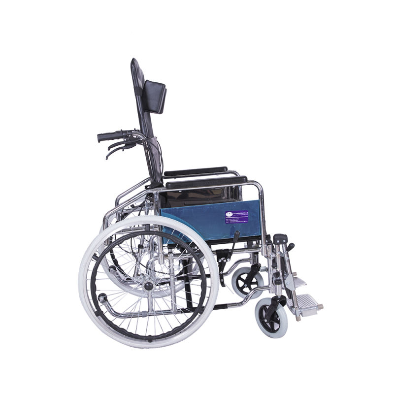 Manual Wheelchair with Reclining Backrest Wheelchairs with Bedpan