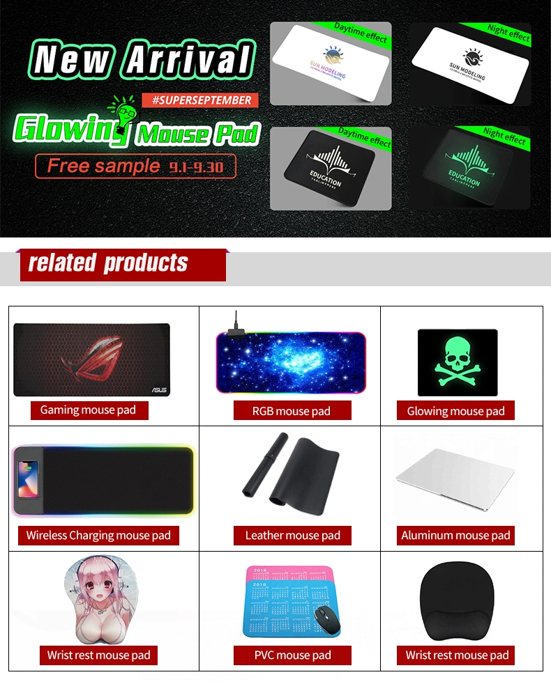 Wholesale Mousepad Rubber Mouse Mat Promotion Gift Desk Mat Custom Gaming Mouse Pad Gamer Computer Accessories