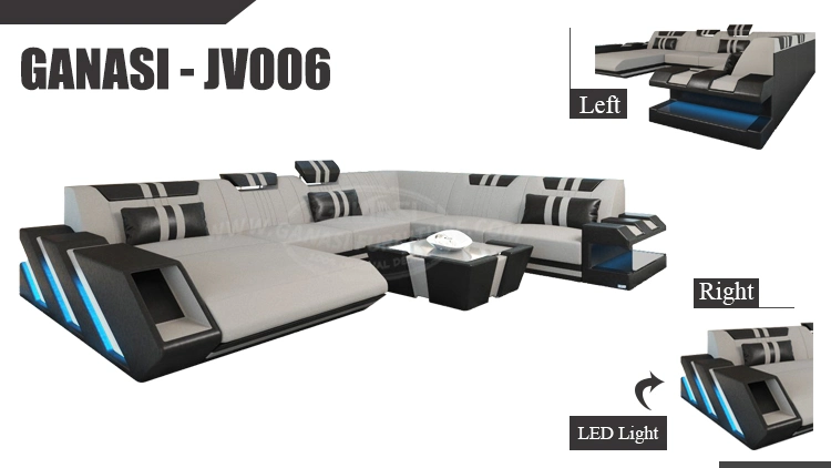 Wholesale Italian Sofa Modern Home Furniture Living Room Sofa Set (JV006)