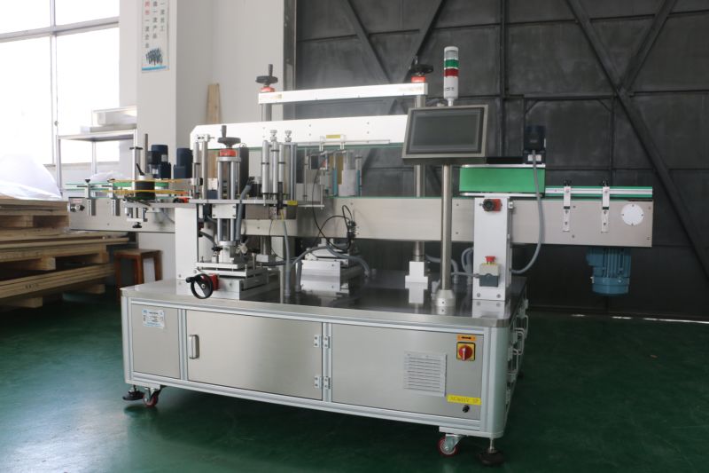 Automatic Bench Max Round Tin Double Sides Labeling Machine