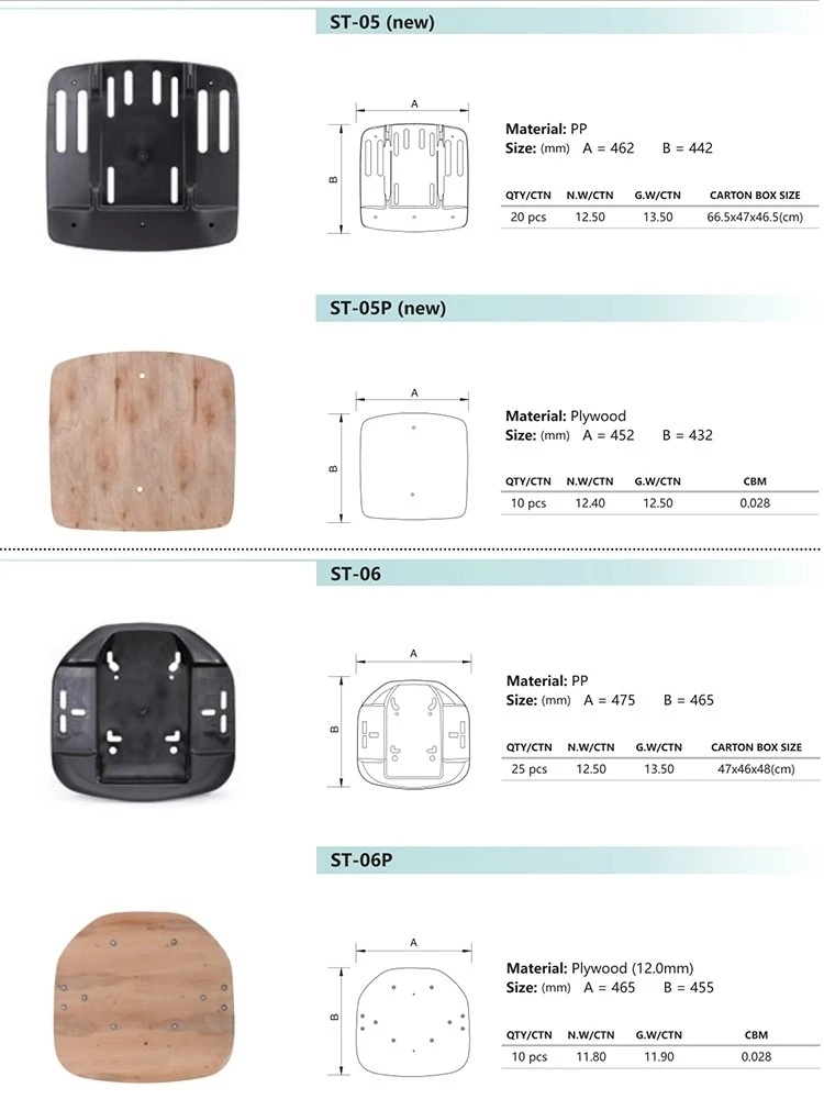 Office Chair Parts Plywood Chair Seat and Plastic Seat Shell