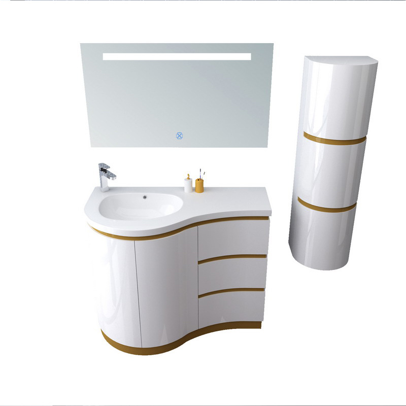 Luxury Delicate Popular Floor Standing European Style Bathroom Wash Basin Vanities