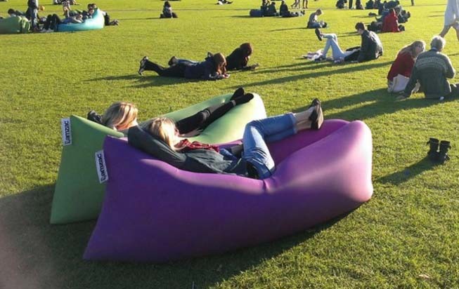 Inflatable Sleeping Bag Design Lazy Sofa