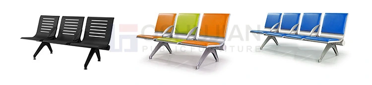 Salon Furniture Waiting Chair 3 Seater Airport Steel Chair