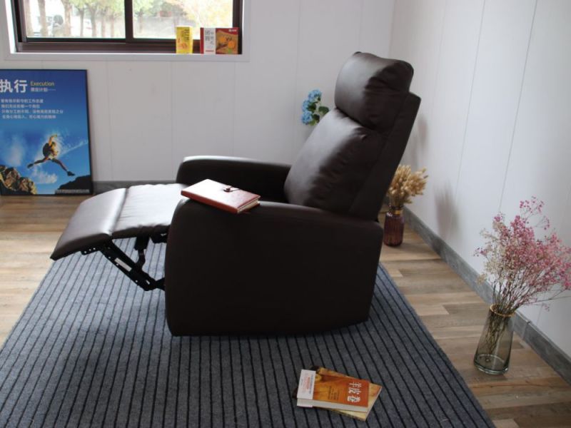 Modern Stylish Living Room Furniture Manual Recliner PU Sofa