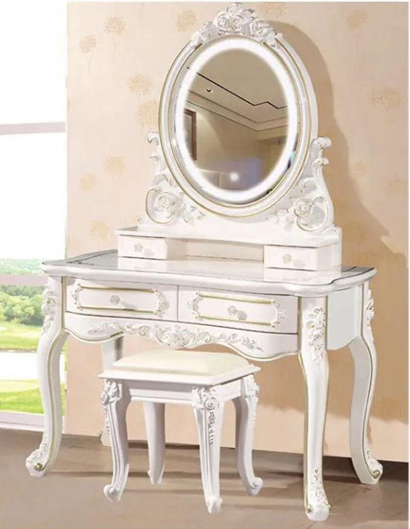 Wholesale Bedroom Furniture Makeup Vanity Table Modern Dresser with Mirror