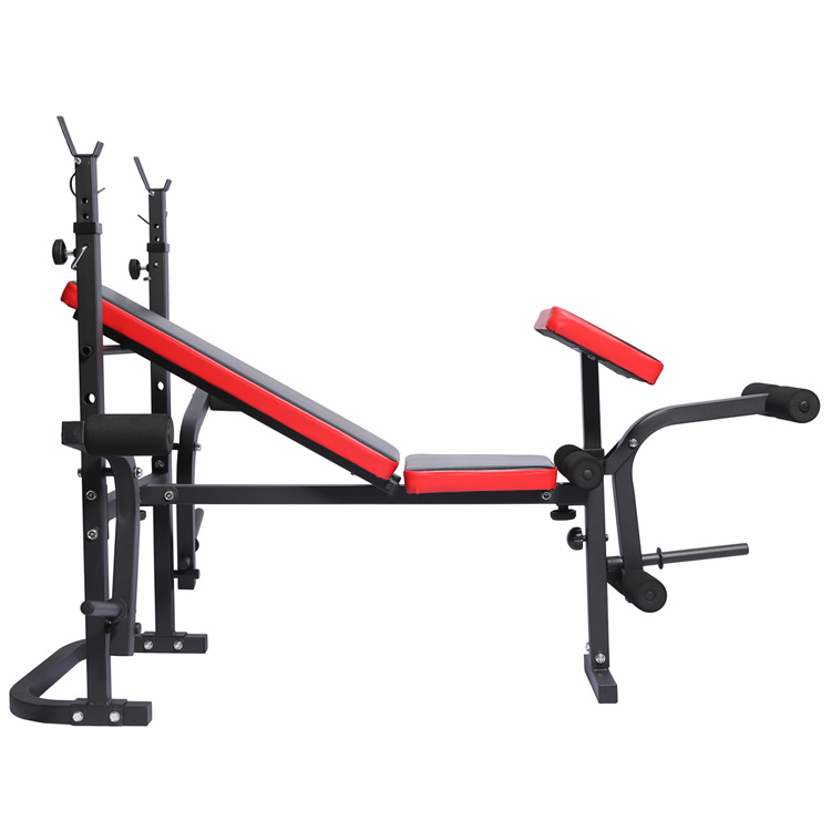 Foldable Strength Training Fitness Equipment Bench Press Barbell Bed Squat Rack Gym Weight Lifting Bench