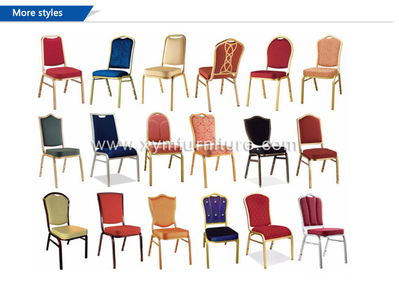Modern Stackable Used Banquet Hotel Iron Chair Aluminum Dining Chair (XINYIMEI-G28)