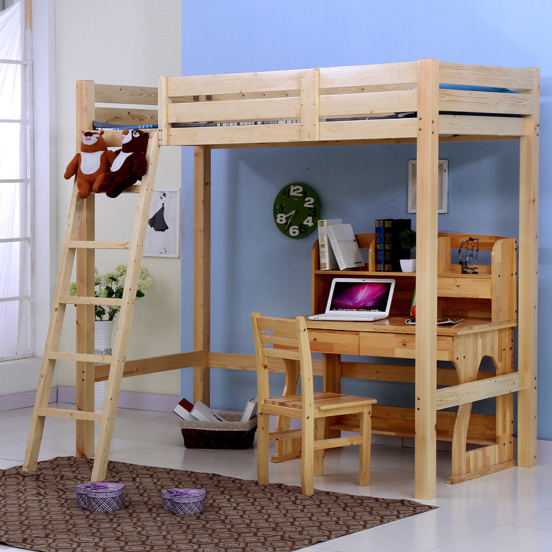 Single Beds Double Beds Wooden Beds Children Elevated Beds (M-X1080)