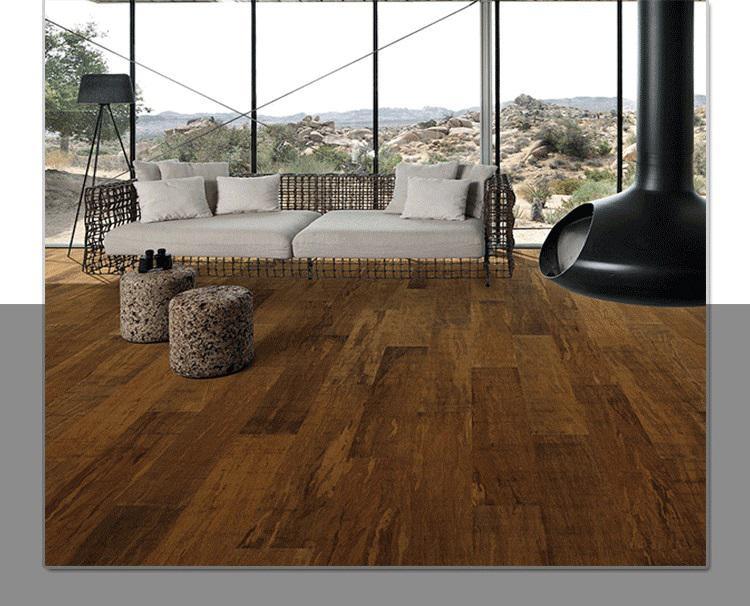 Horizontal Carbonized Bamboo Flooring Indoor/Solid Parquet Bamboo Flooring