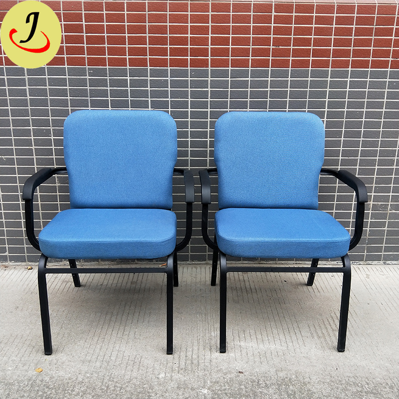 Hot Sale Metal Stacking Auditorium Chair Church Chair with Arm