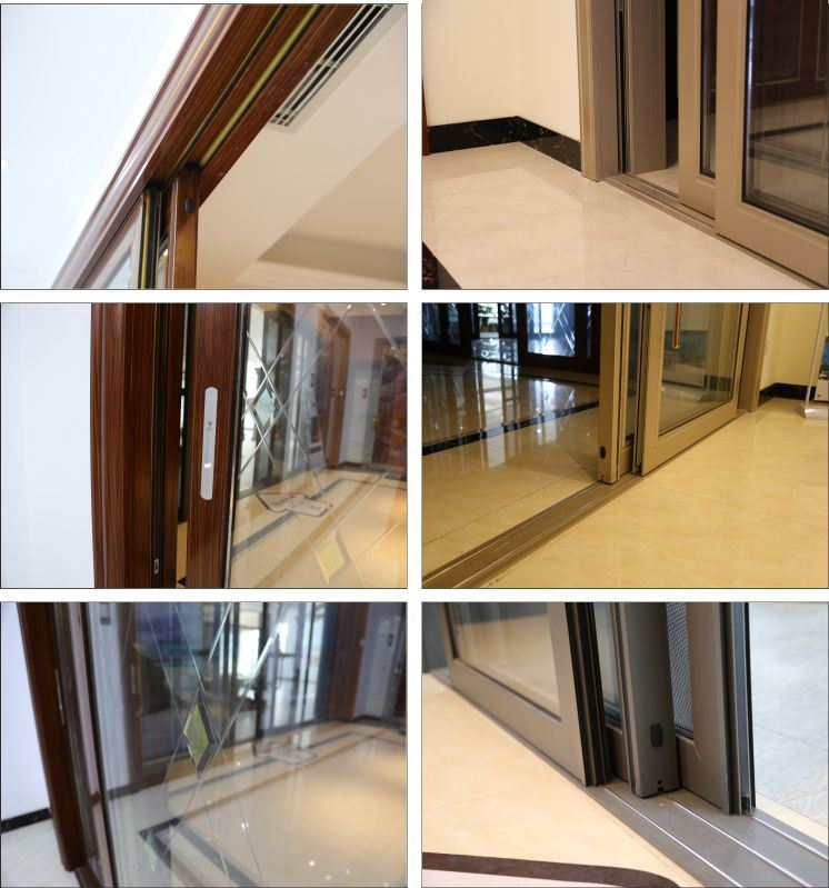 Aluminium Balcony Doors Standard Size External Double Glazed Aluminium Sliding Doors for Sale