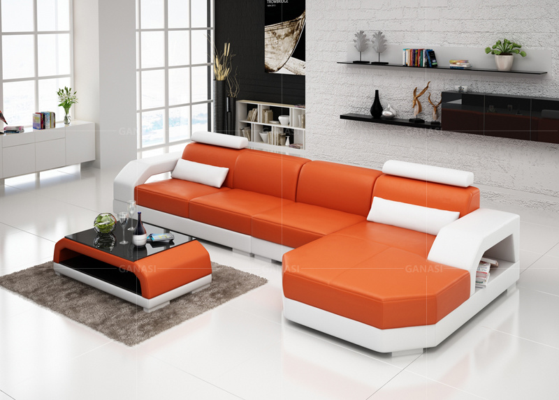 Living Room Sofa Leather/Fabric Sofa Furniture