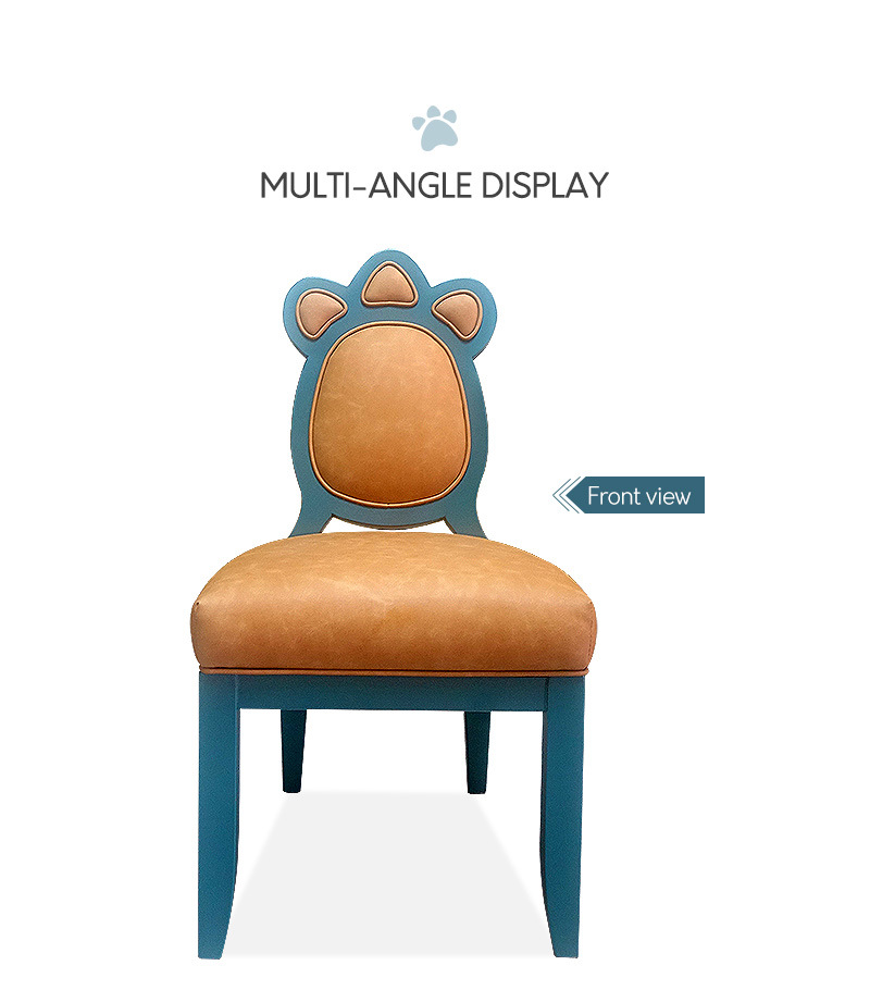 Contemporary Furniture Dining Room Soft Solid Wood Kids Chair Children Stool