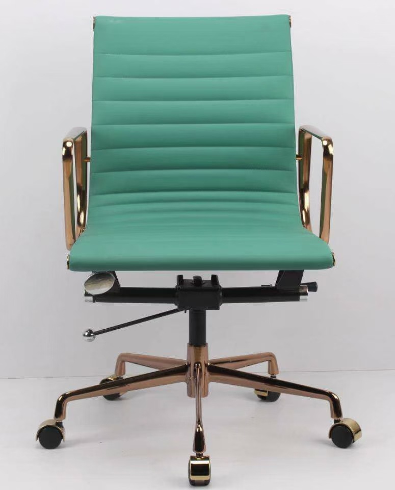 Aluminum Office Chair Modern High Back Office Chair PU Leather Manager Office Chair