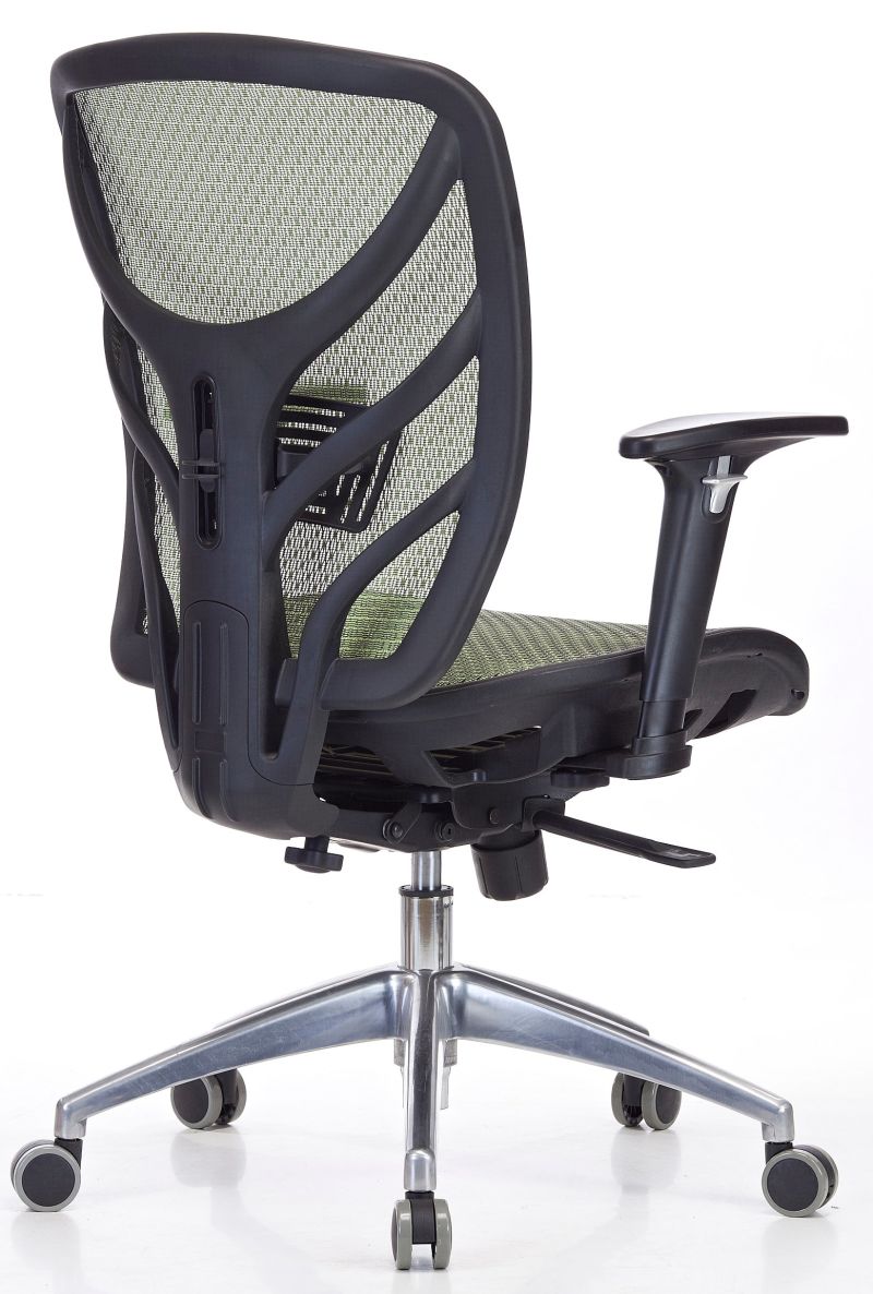 Aluminum Base Full Mesh Middle Back Executive Office Chair