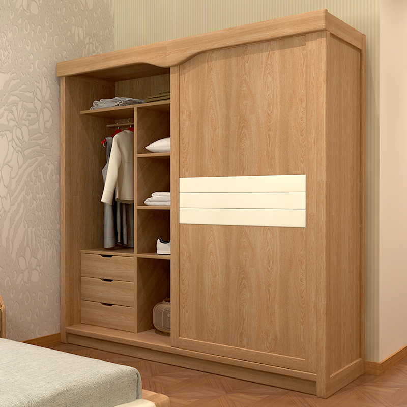 Simple Design Wooden Bedroom Furniture Wardrobe for Hotel (ST0072)