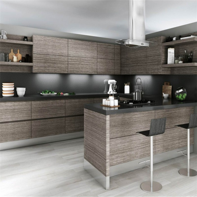 Polymer Kitchen Cabinet with German Kitchen Cabinet Hardware