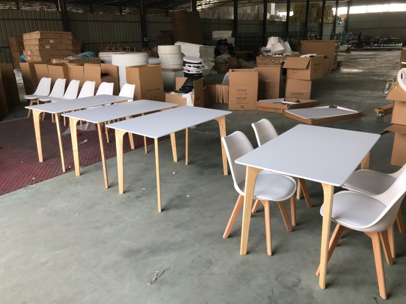 General Use Industrial Dining Table Conference Table Cafe Table with MDF Top