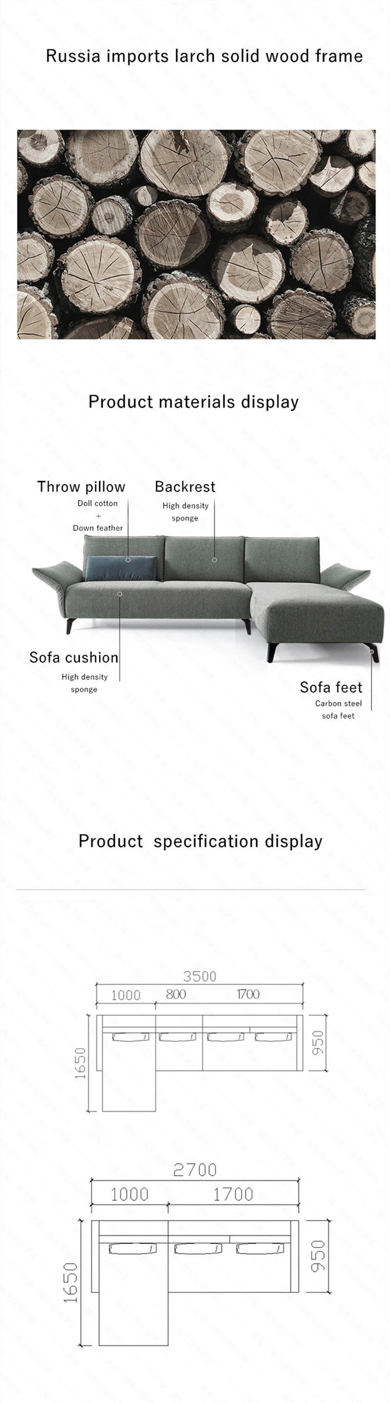 Disposable Technology Cloth #Sofa Italian Light Luxury Latex Sofa Corner L-Shaped Simple #Sofa Combination Cloth Art #Sofa 0102