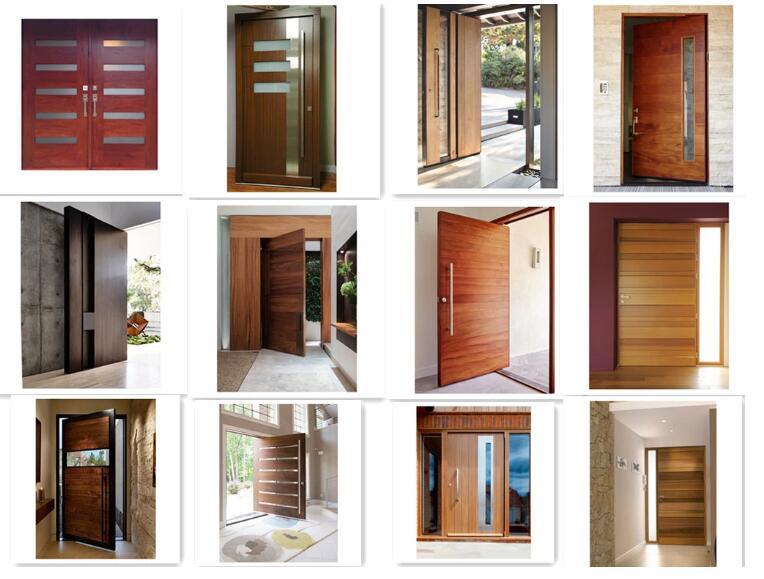 Modern Wood Glass Design Front Entrance/Entry Doors