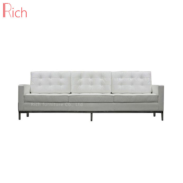 Modern Office Waiting Room Leather Sofa