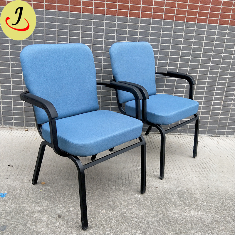 Hot Sale Metal Stacking Auditorium Chair Church Chair with Arm