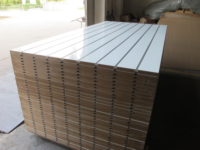 MDF Slatwall Wood Panel/Slat Wall/Slot Board