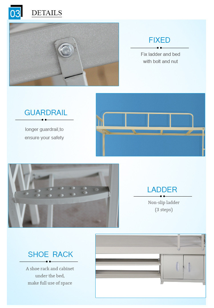 Mingxiu Hospitals Metal Frame Bunk Beds / Easy Assembly Metal Bunk Bed
