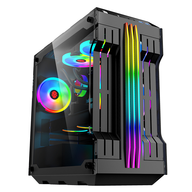 Best Selling Hot Model RGB Fan Micro ATX Desktop Computer Case for Gaming