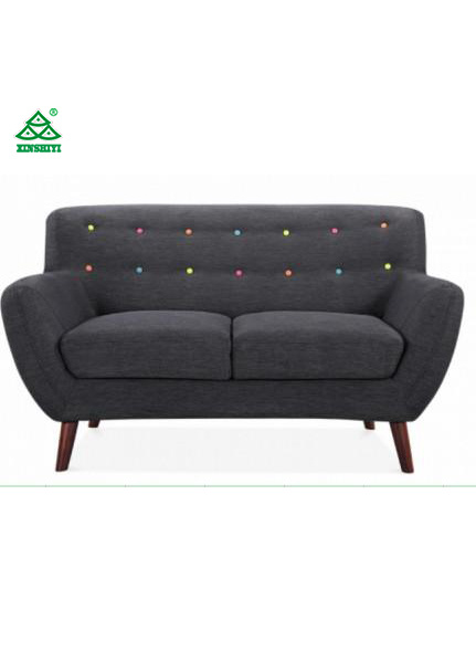 Upholstered Sofa Chair High Backrest with Tufted and Button Back