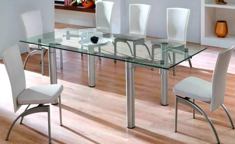 Clear Furniture Glass / Dining Table Top Tempered Glass (safety edge)